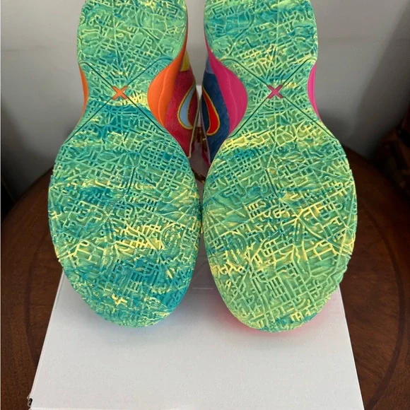 Nike LeBron NXXT Amped Multicolor Sneakers — Purple, Yellow, Pink & Blue Accents - Picture 4 of 8